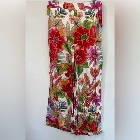Cynthia Rowley Pants - Cynthia Rowley Tropical Floral Wide Leg Pants